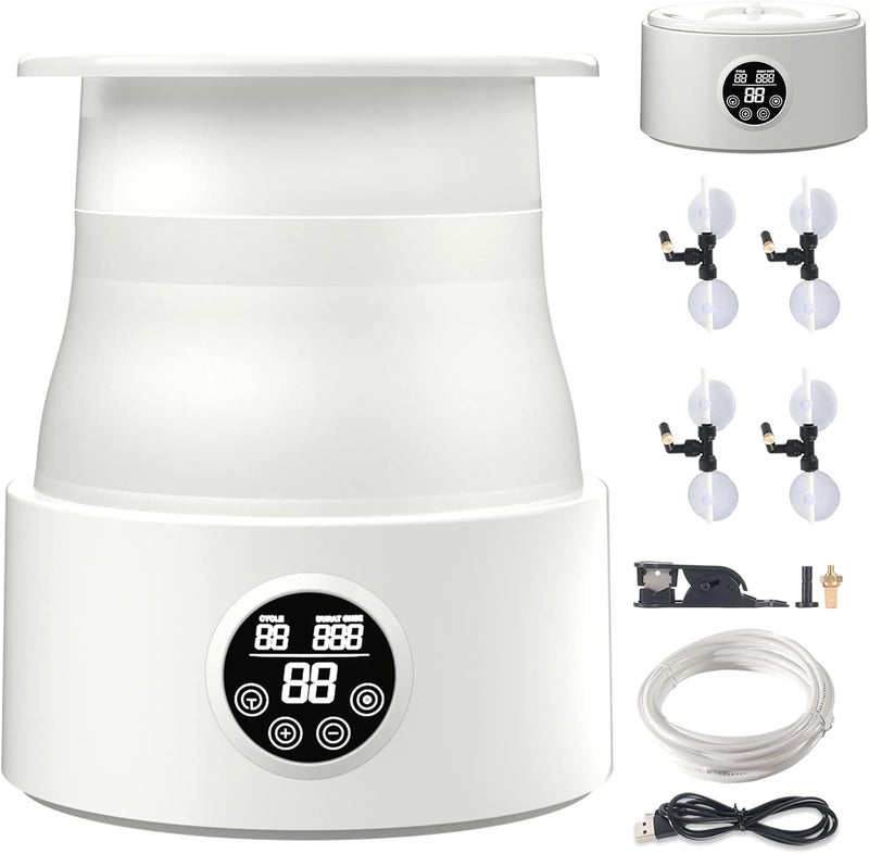 ZENILOVE 5L Foldable Automatic Reptile Mister with Timer, Fogger System with 360Adjustable Nozzles, Humidifier for Lizard, Snake, Amphibian, Frog, Plants, Terrarium - Image 1